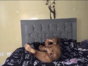 Latina brunette with glasses masturbates her beautiful body 11/16