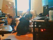 Voyeur Shot of Heather Kane Making Cock Gush!