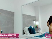 CAMSTER - Anamaria Benitez - Curly And Flirty Redhead Strips And Flaunts Petite Body 3/16