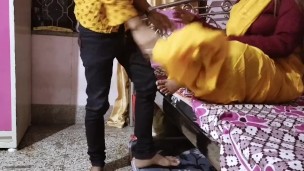 Indian lonely housewife fucking with her brother in law