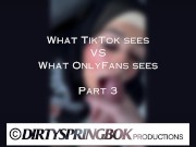 What TikTok sees VS What OnlyFans sees Part 3 1/16