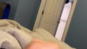 Teen stroking and cuming