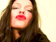 Smashing hot Isabella in high heels strips her black jacket! 12/16