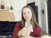 Sexy College Student gives me the best Handjob and gets huge Cumshot on Valentine's Day 1/16