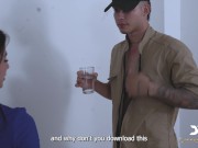 Cuckold Wife Eats the Painter's Big Cock Cum- Danner Mendez & Silvana Lee 1/16