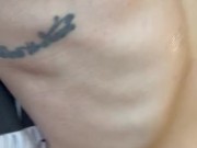 quick little cumshot on her small tits 15/16