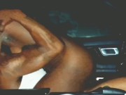 BUBBLE BUTT EBONY RIDES AUTOMATIC STICK SHIFT WHILE CUMMING ON FAT DICK!!!!!! 12/16