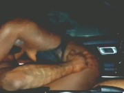 BUBBLE BUTT EBONY RIDES AUTOMATIC STICK SHIFT WHILE CUMMING ON FAT DICK!!!!!! 13/16