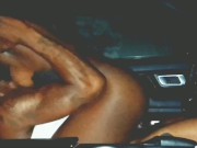 BUBBLE BUTT EBONY RIDES AUTOMATIC STICK SHIFT WHILE CUMMING ON FAT DICK!!!!!! 14/16