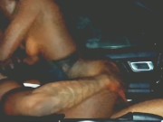 BUBBLE BUTT EBONY RIDES AUTOMATIC STICK SHIFT WHILE CUMMING ON FAT DICK!!!!!! 3/16