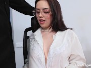 FuckStudies - Rihanna Black - Unfastening shirt to pass exam 1/16