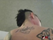 Busty tattooed brunette gets fucked in POV 8/16
