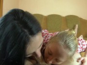 Easter Double Blowjob - Threesome Cocksucking and Cum Swap 2/16