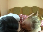 Easter Double Blowjob - Threesome Cocksucking and Cum Swap 5/16