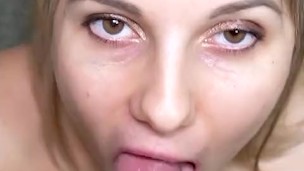 Eye contact while swallowing cum is priceless