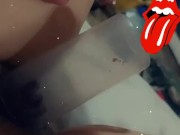 Hehe. *pop* DIY clit pump/sucker 3/16