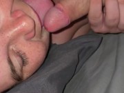 Stepsister gives goodnight blowjob *cumshot to the face* 4/16