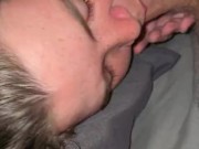 Stepsister gives goodnight blowjob *cumshot to the face* 6/16