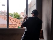 TRANSOU COM A PEDREIRO NO MEIO DA OBRA