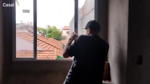 TRANSOU COM A PEDREIRO NO MEIO DA OBRA