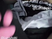 She's so obedient that even let u cum inside her     Luna Aoki 15/16