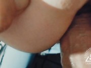 My husband bent me over the sofa and fucked me in my tight ass 15/16