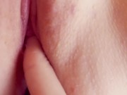 Close Up Sensual Pussy Licking and Fingering Loud Moaning Orgasm 15/16