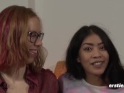 Ersties - 4 heiße Mädchen in lesbischer Orgie 6/16