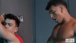 MEN - Mister Deep Voice Tells Kenzo Alvarez To Fuck Him From Behind Then Lets Him Ride Him