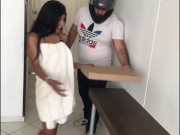 I seduce the messenger, I want cock in my pussy 2/16