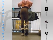 Sexy Ebony Girl Shaking Ass in Her College staircase #onlyfans 5/16
