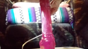 PV Taking Thick Long Dildo Deep