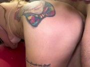 Fudendo o cuzinho virgem da minha loirinha no pelo com gozada dentro 16/16