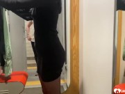 Cutie sucking a dick in a public toilet 2/16