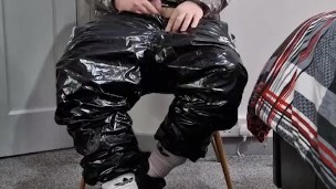 in Gympro Shiny Wetlook Sauna Suit
