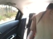 lesbian couple fucking in the back seat of the uber 13/16