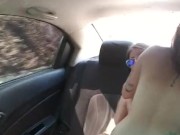 lesbian couple fucking in the back seat of the uber 8/16
