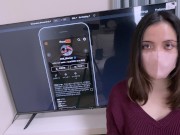 【イラマ潮吹き/快楽SEX】美術館で密会デートの後に中出しSEX♡ 喉奥イラマで興奮して絶頂潮吹きしちゃう変態人妻さん♪    15/16