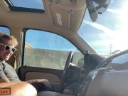 Hot Couple CAUGHT Fucking in the Drivers Seat- Take it Back Home to Finish with a Deep Creampie 8/16