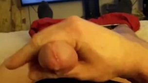 Husband sneaking into other bedroom cumshot solo