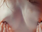 SENSUAL SOLO BOOB BATH MASSAGE. CUM ON MY TITS FOR ME😍 7/16