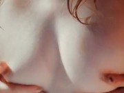 SENSUAL SOLO BOOB BATH MASSAGE. CUM ON MY TITS FOR ME😍 9/16