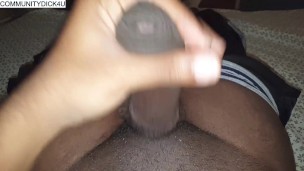 Watch! Real Man Big Cock Bulge. Deep Male Voice and Jerking off.