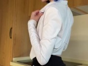 I wanted to jerk off in the kitchen before training 2/16