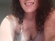 Sissifying you in pink lingerie and doing your nails 7/16