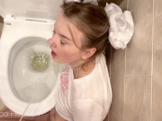 My stepdaddy pissed on me in the toilet and made me drink his urine 12/16