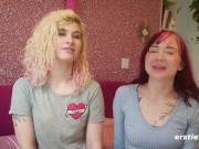 Ersties- Cute Redhead Gives Blonde Babe Lesbian Pleasures 2/16