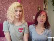 Ersties- Cute Redhead Gives Blonde Babe Lesbian Pleasures 4/16