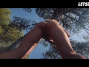 Horny Russian Slut Gina Gerson Risky Outdoor Blowjob - LETSDOEIT 5/16