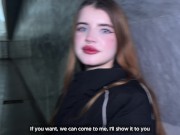 Я познакомился со шлюшкой в метро и трахнул ее в подъезде 1/16